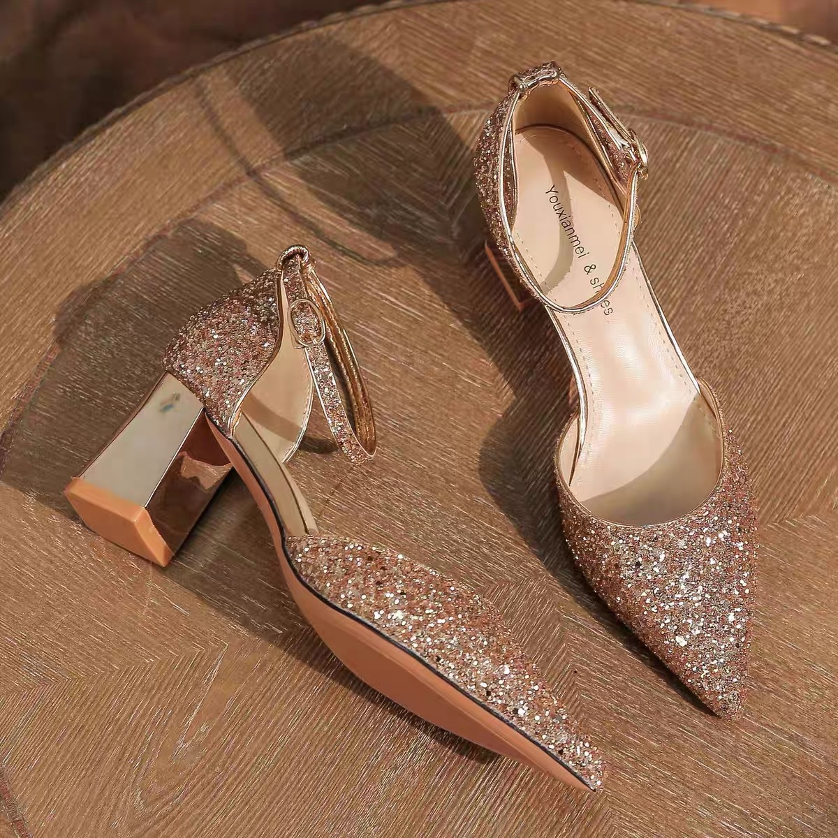 Two-way Strap High-heeled Shoes For Wedding Dresses foto 4