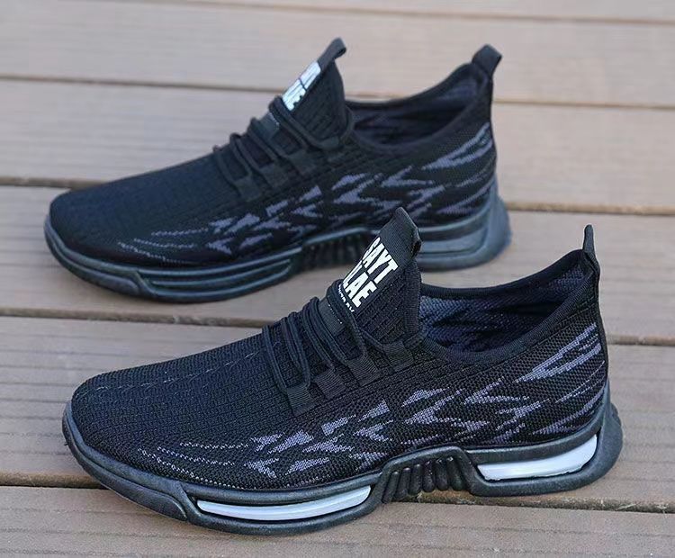 Men's Breathable Mesh Wild Running Woven Comfortable Fashion Shoes foto 4