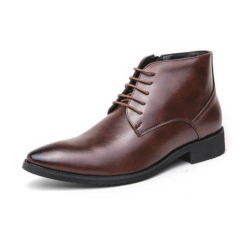 High-top Height Increased By Martin Boots With Zipper foto 2