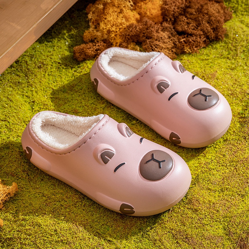 Women's Winter Cartoon Pattern Velvet Slippers foto 3