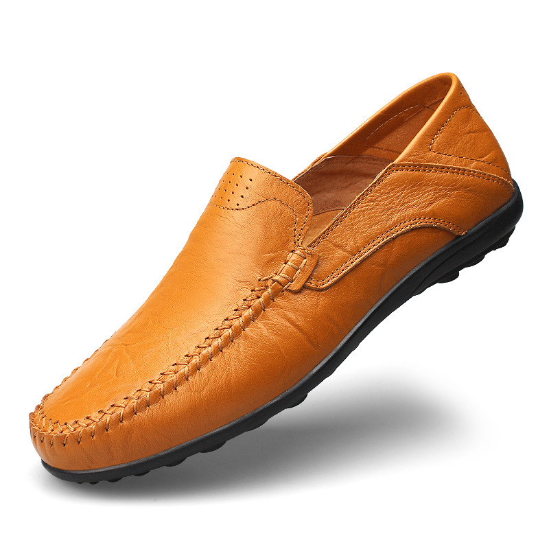 Top Layer Cowhide Breathable Casual Shoes Gommino foto 2