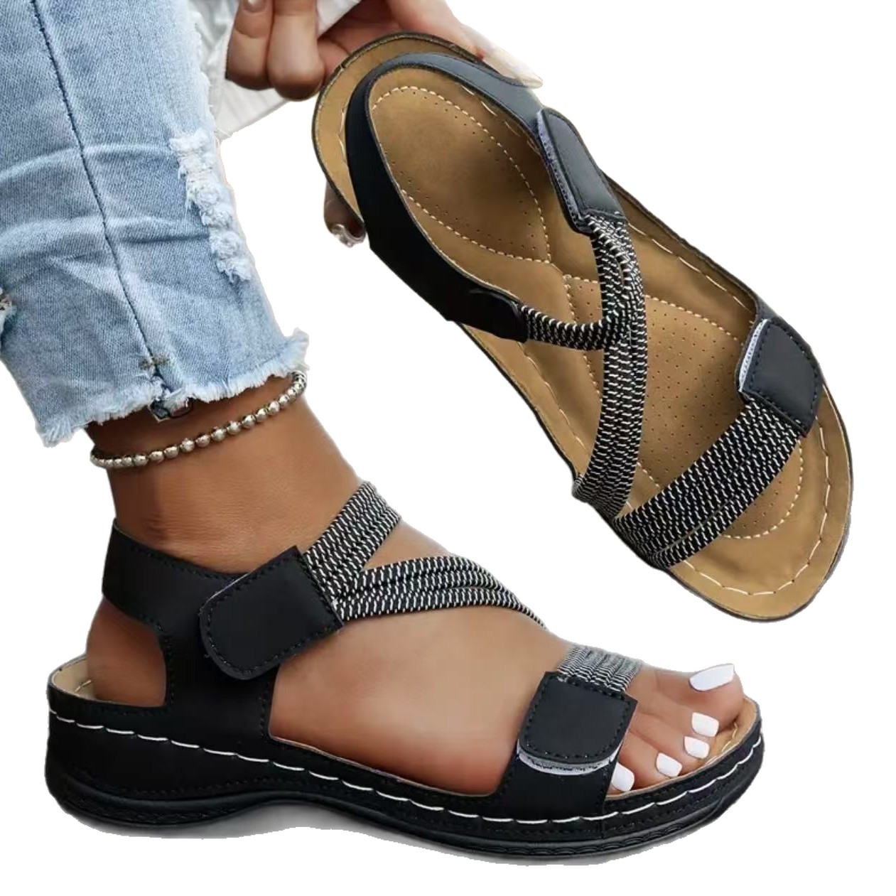 Women's Lightweight Sports Sandals Comfortable Plus Size foto 2