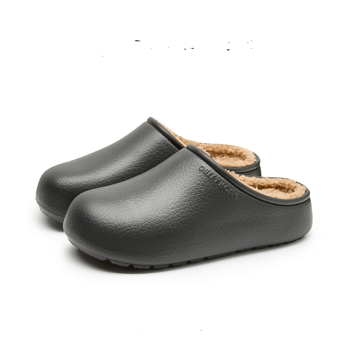 Womens Fleece-Lined Waterproof Thick-Soled Cotton Slippers foto 3