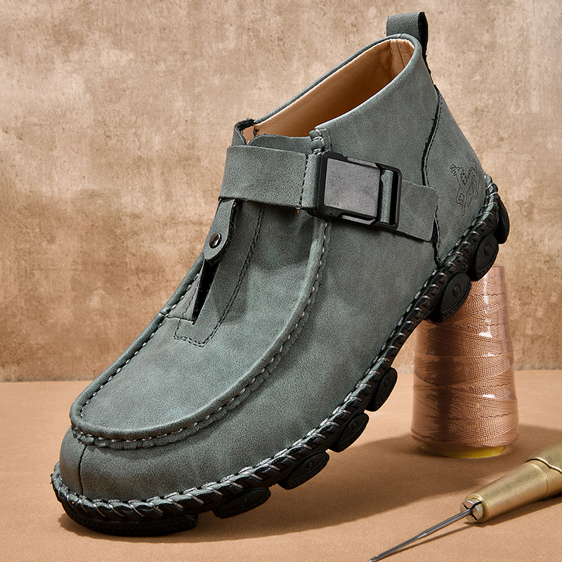 Handmade Stitching Casual Flat Bottom Slip On Lazy Shoes foto 3