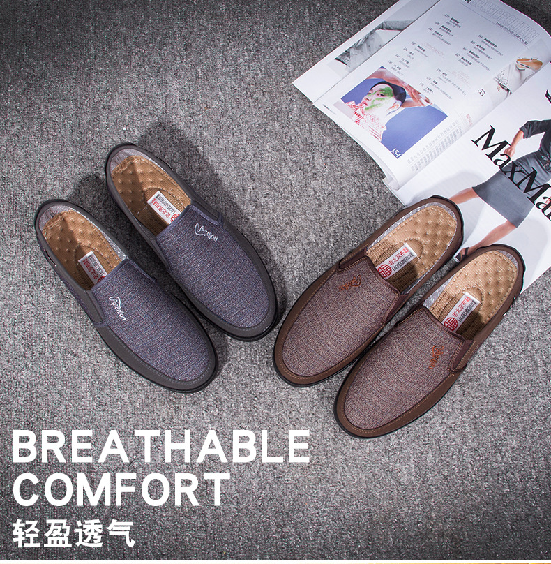 Polyurethane Old Beijing Cloth Shoes Plus Size Men foto 3