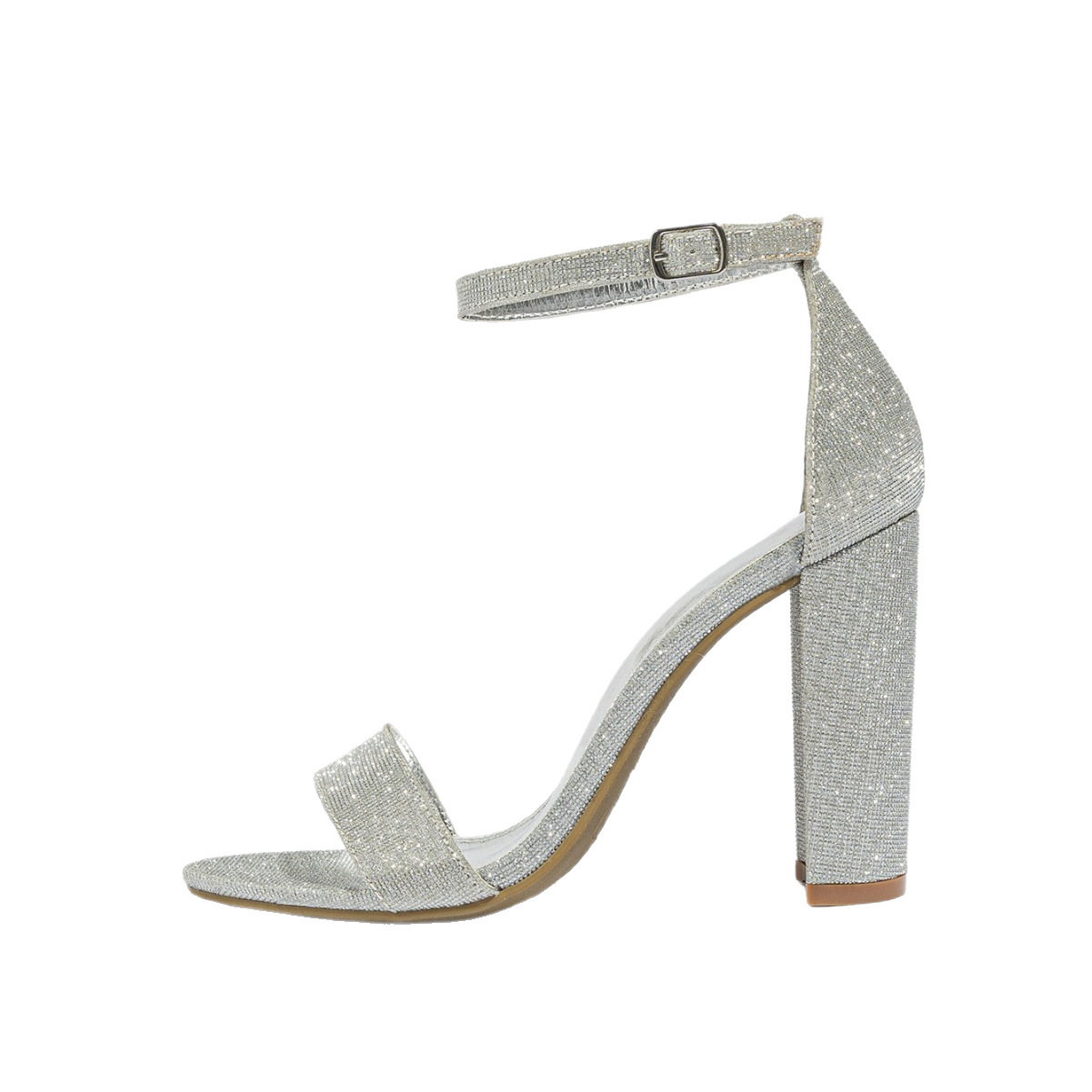 Chunky Heel Sandals Fashion European And American Style High Heel Sandals Women's Classy Shoes foto 4