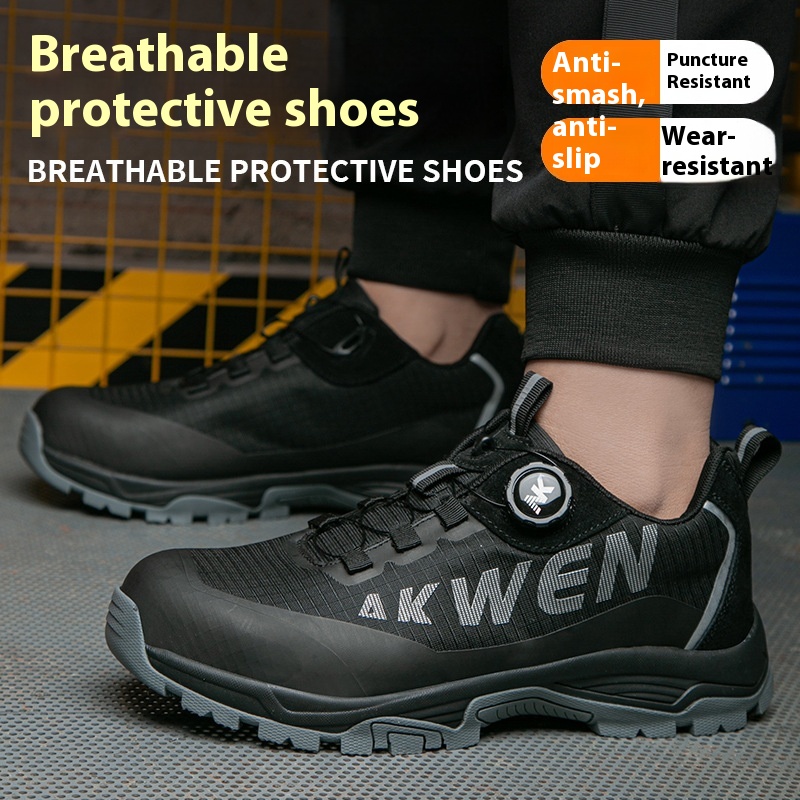 Men's Safety Shoes Anti-smashing And Anti-penetration Non-slip foto 2