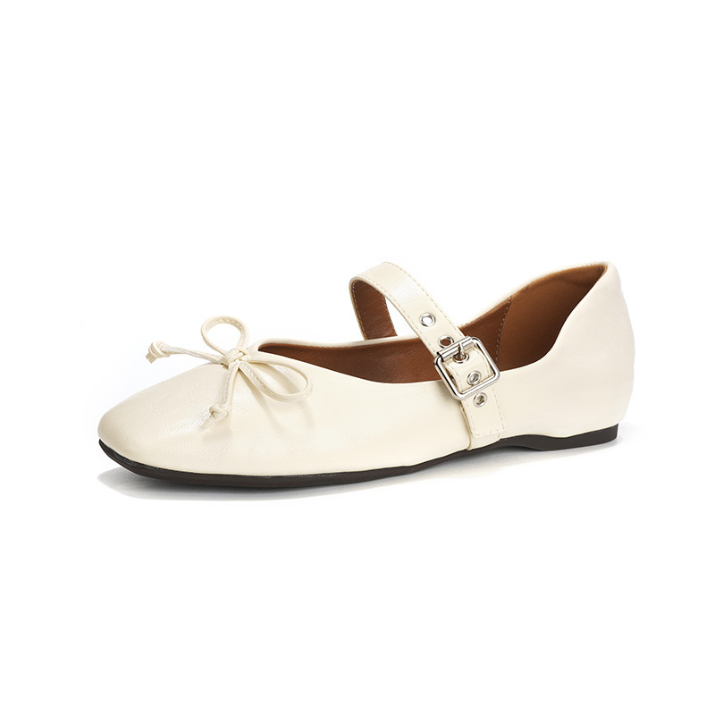 Mary Jane Women's Shoes Flat Pumps Small Leather Shoes foto 2