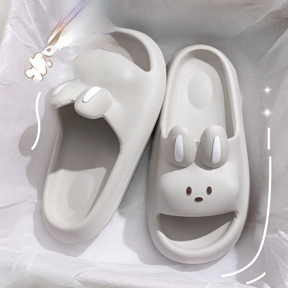 Non Slip Indoor Slippers For The Bathroom And Homesoft Cushioned Step On Stuff Feelfor Women foto 3