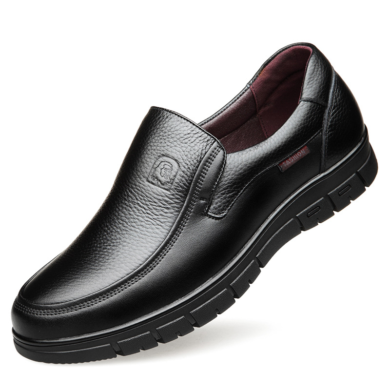 Old Man's Head Layer Cowhide Men's Shoes Business Leisure foto 5
