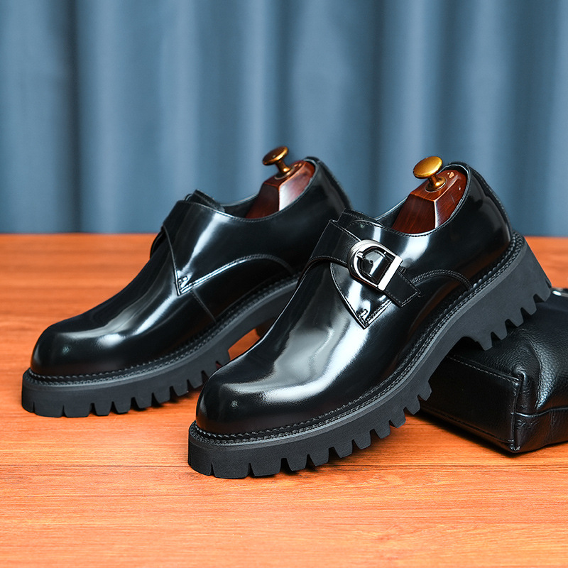 Fashion Shiny Surface Shoes Men's Casual British foto 3