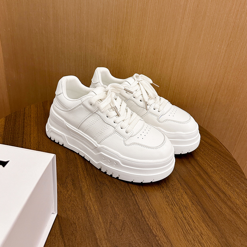 Platform Height Increasing Casual Lace Up Sports Board Shoes foto 5