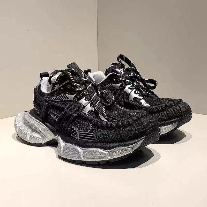 Womens Strappy Retro Chunky Elevating Fashion Sneakers foto 3