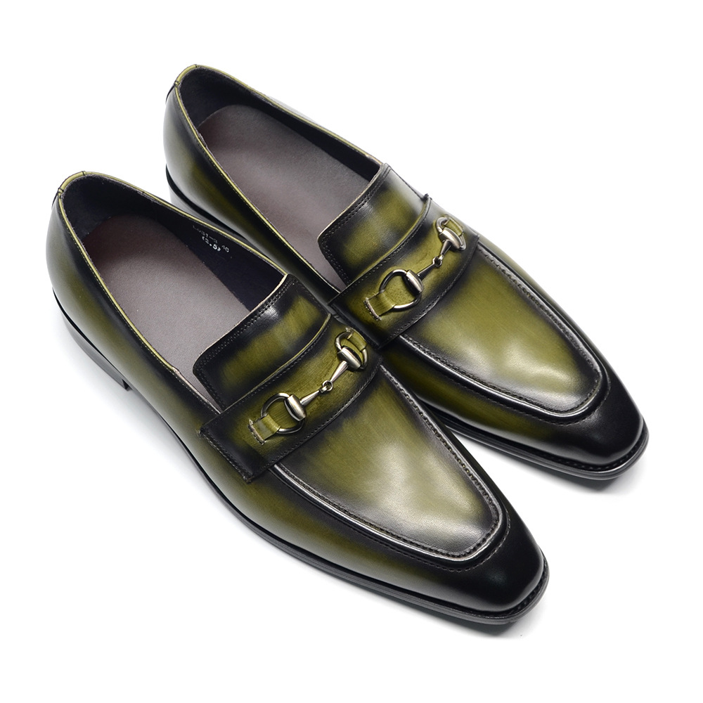 Trendy Summer Business Casual Fashion Cowhide Men's Shoes foto 5