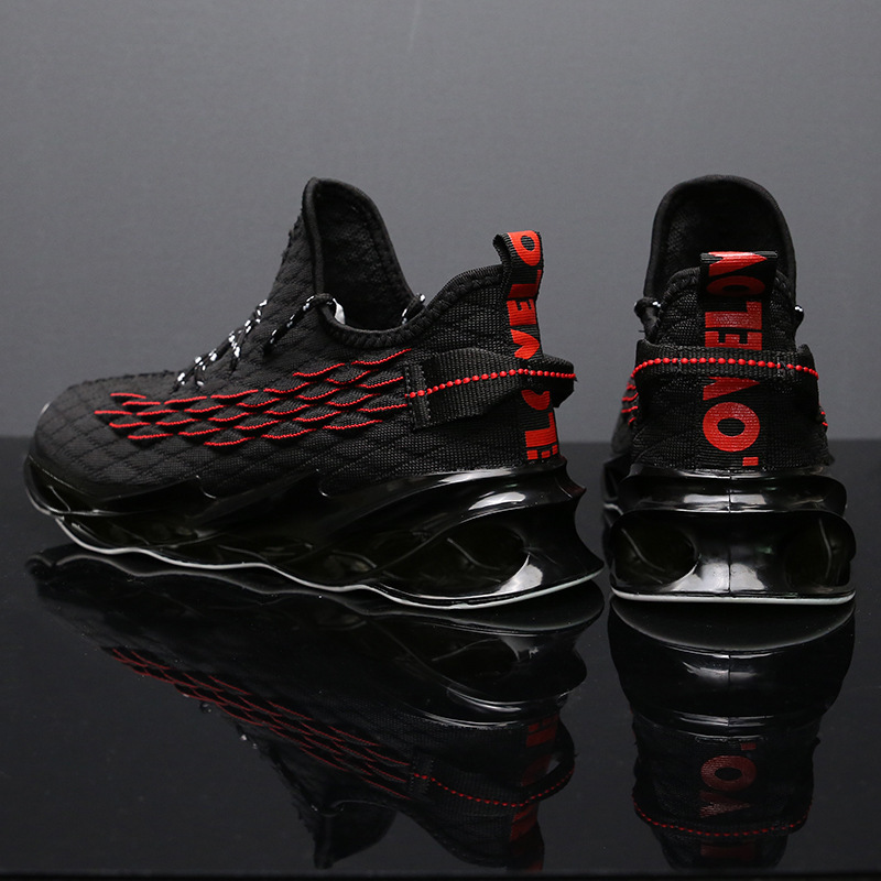 Breathable Flyknit Men's Fashion Personality Sneaker foto 4