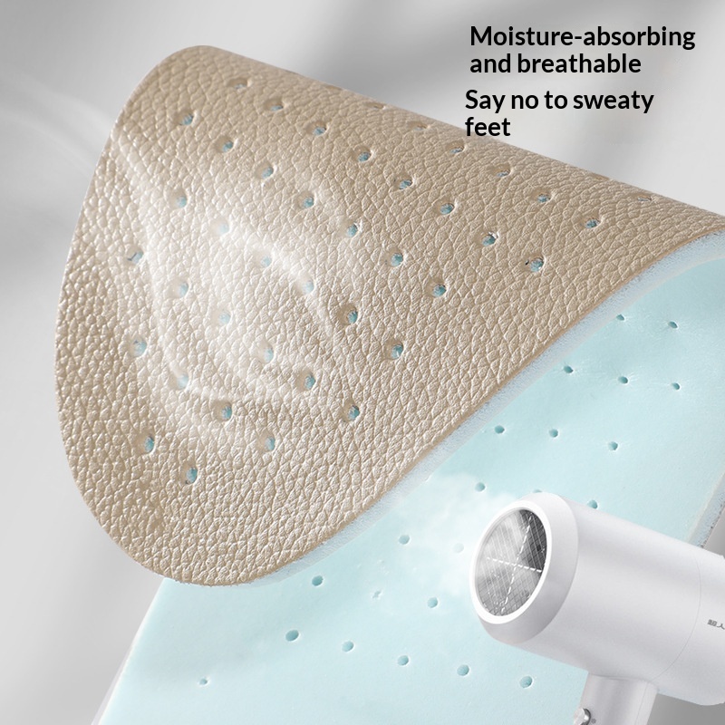 High-elastic Odor-resistant Leather Summer Thin Insoles foto 5