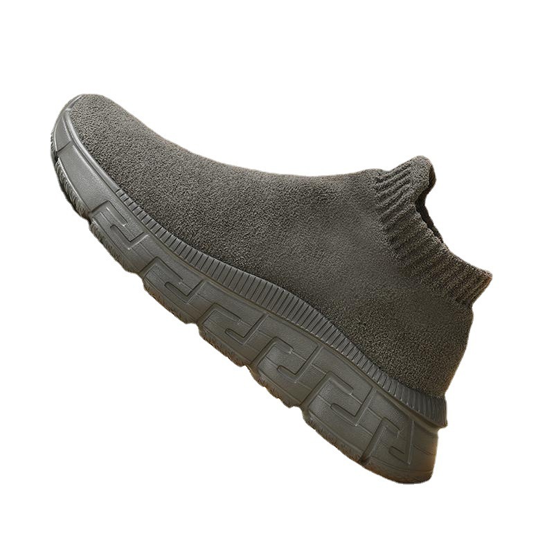 Technology Flying Woven Surface Winter Fashionable Breathable Comfortable Slip-on Casual Shoes foto 4
