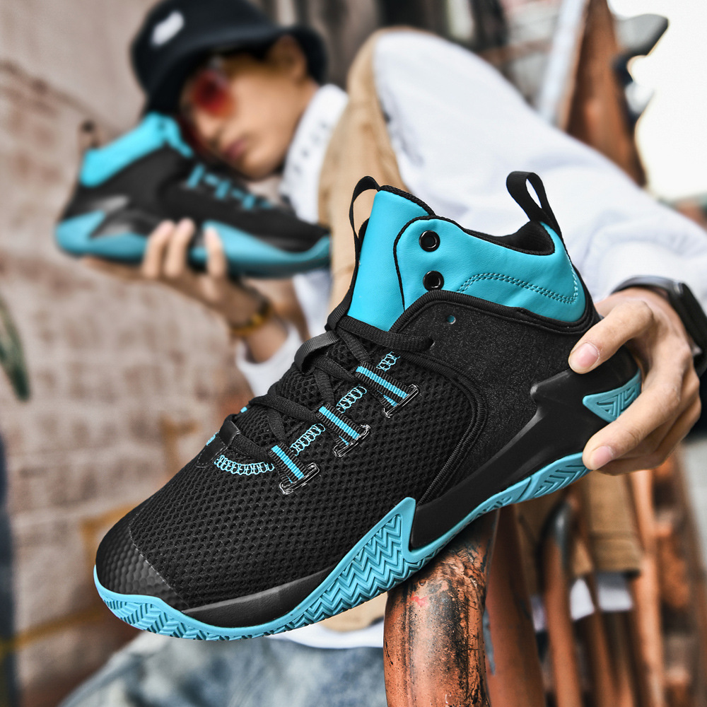 Practical Training High-top Wear-resistant Shock Absorption Anti-collision Sports Casual Shoes foto 5