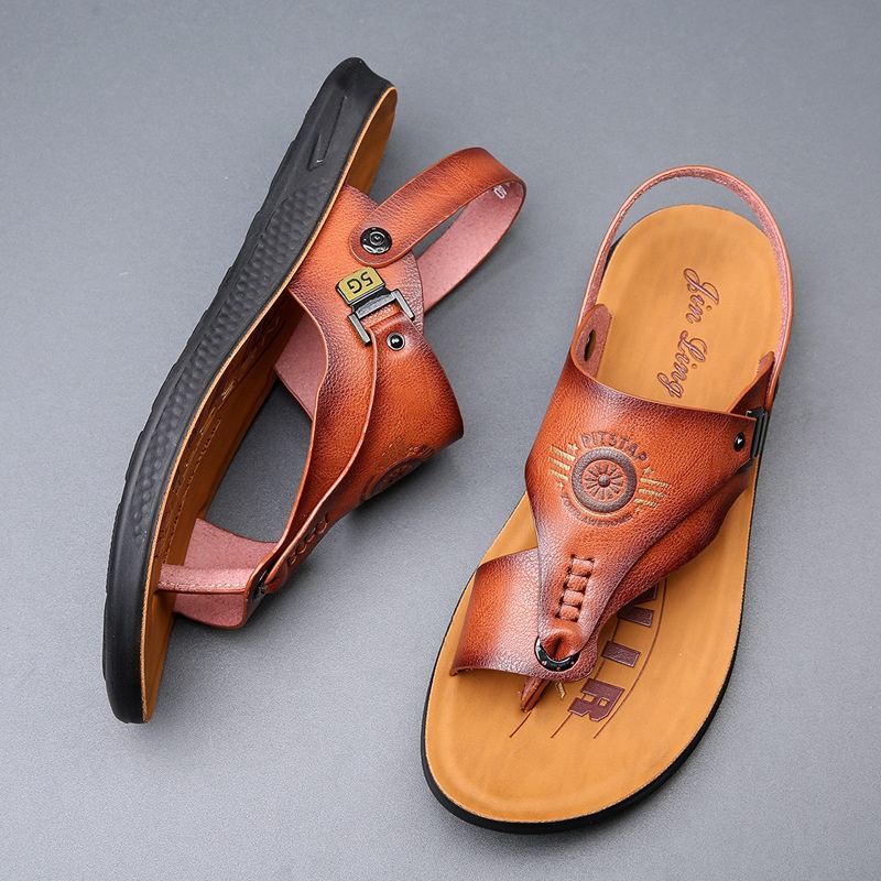 Dual-use Driving Casual Non-slip Wear-resistant Sandals For Men foto 2