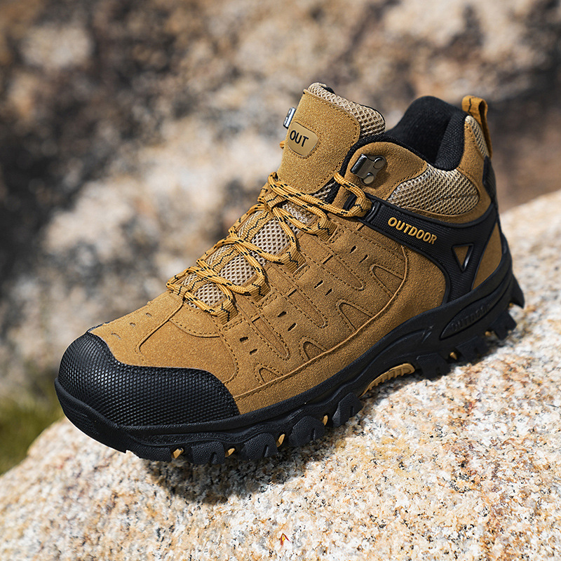 Plus Size Hiking Shoes Men's High-top Hiking Non-slip Wear-resistant foto 3