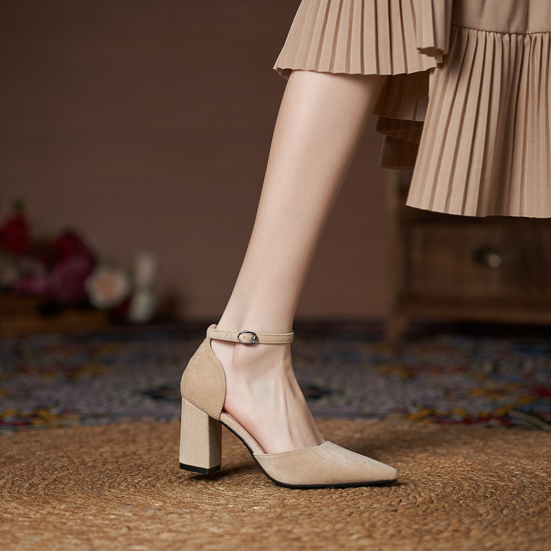 Women's All-match Casual Large Size Hollow High Heels foto 4