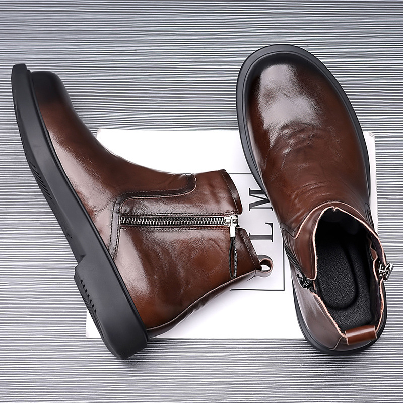 British Style Workwear Non-slip All-matching Breathable Men's Boots foto 3
