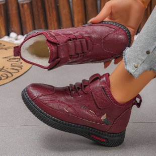 Female Non-slip Comfortable Velvet Warm Cotton Shoes foto 2