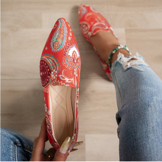 Women's Creative Print Versatile Flat Pointed-toe Loafers foto 3