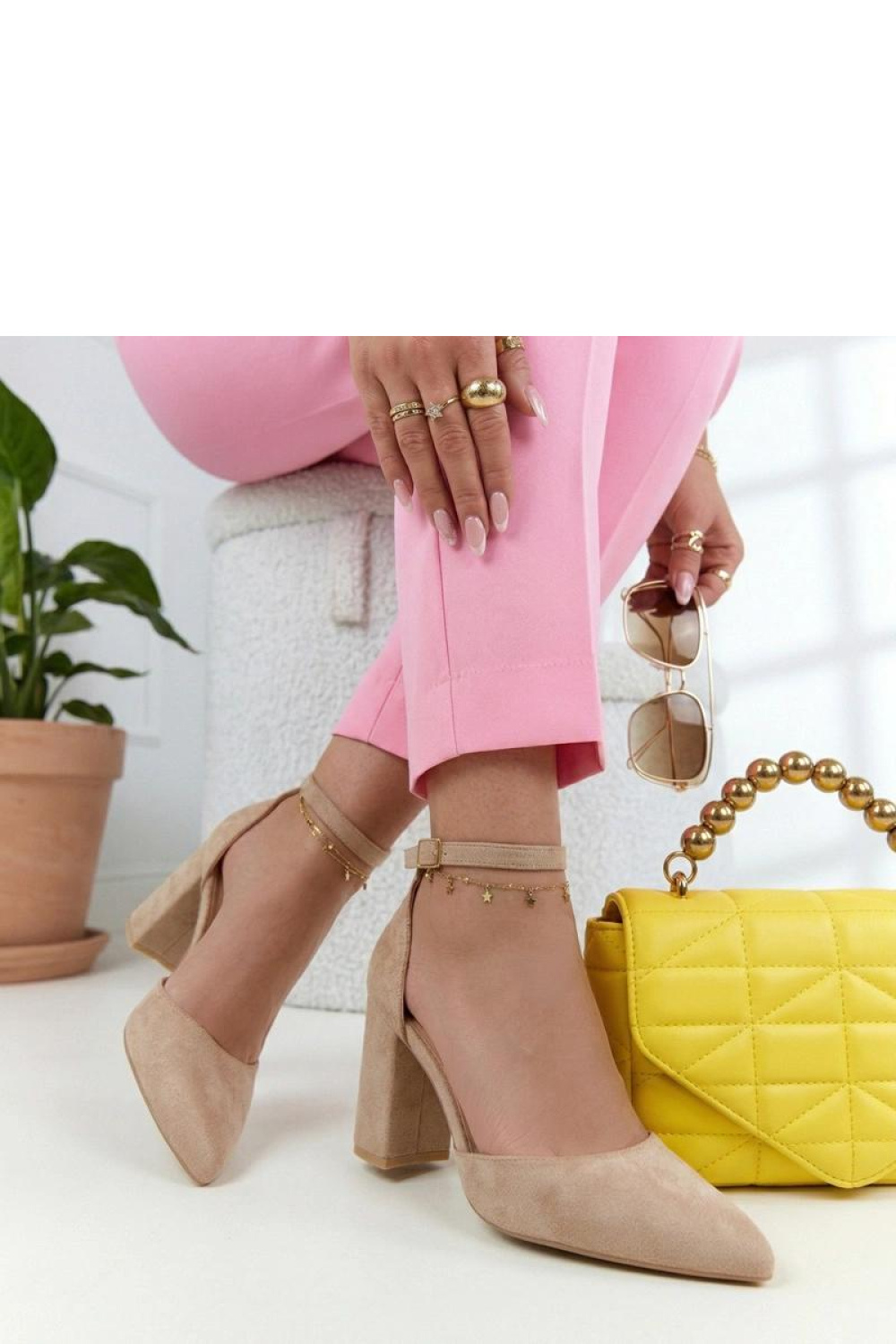 Pumps met dikke hak Solea