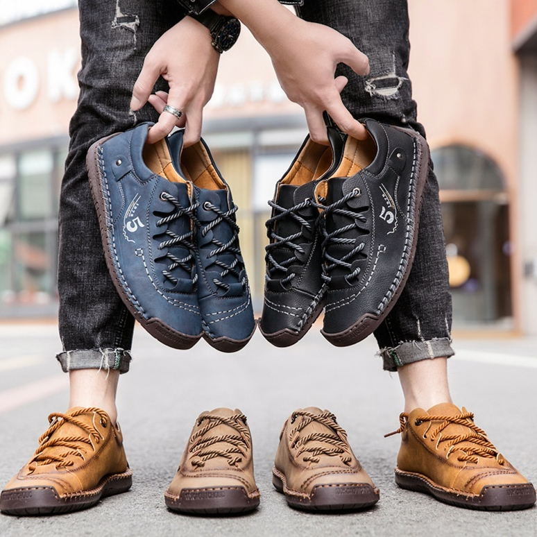 Men's Casual British Leather Shoes foto 2
