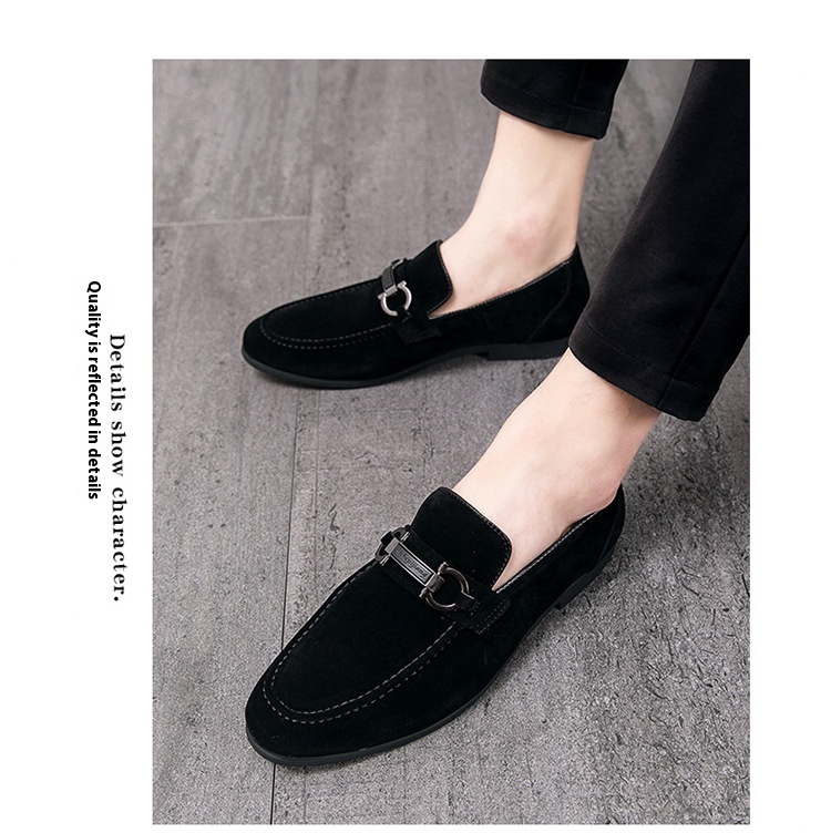Spring Men's Matte Leather Shoes foto 4