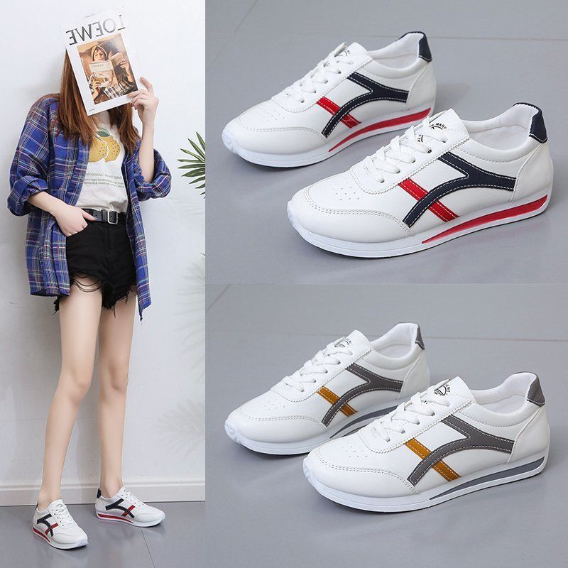 Students' Street Shot Sports Casual Flat Skateboard Shoes Women foto 3