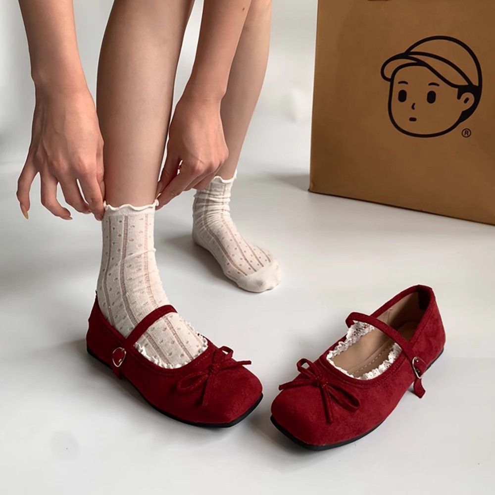 Vintage Mary Jane Ballet Flat Pumps foto 5
