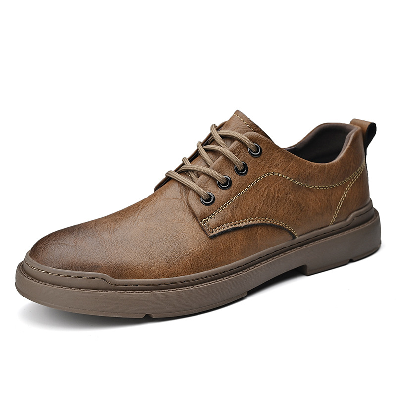 Simple Youth Retro Low-top Brogue Casual Shoes foto 4