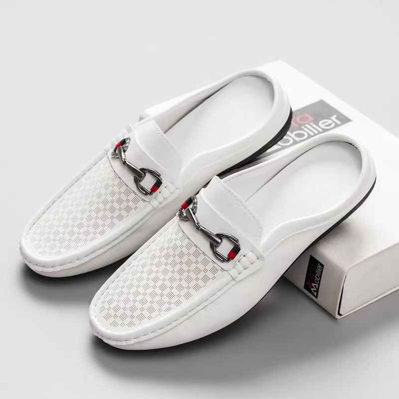 Men's Slip-on Loafer Shoes Large Size Leather Shoes foto 4