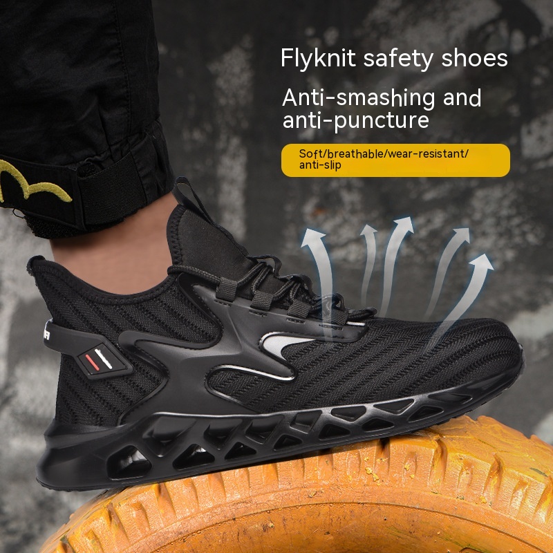 Anti Smashing And Anti Piercing Steel Toe Safety Shoes foto 2