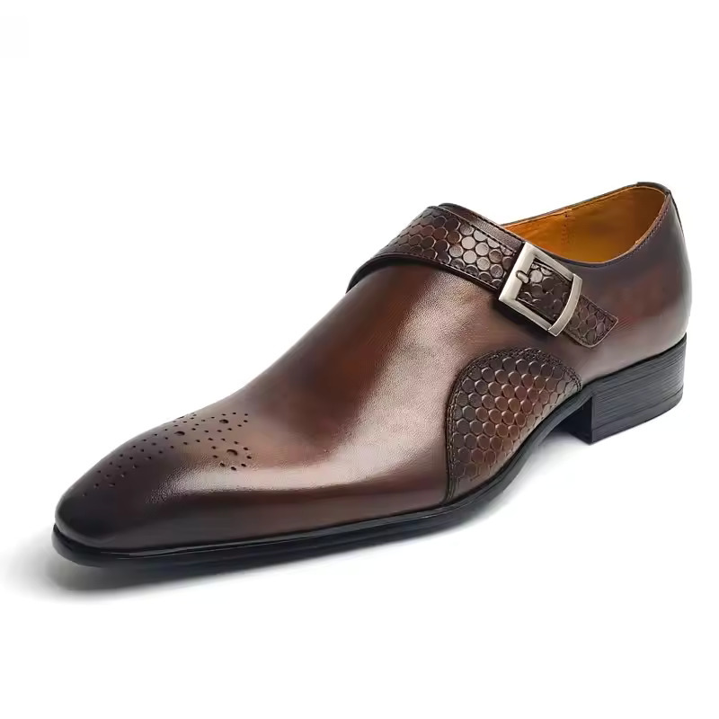 High-quality Mens Leather Shoes Casual Business Fashionable Office Footwear foto 2