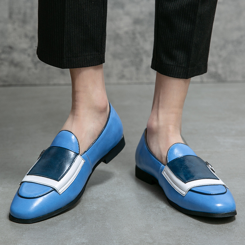 Personality Trendy Men's One Pedal Loafer Leather Shoes
