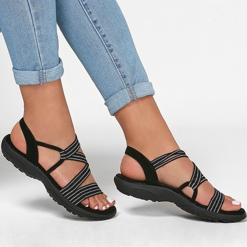 One-word Flat-bottomed Casual Comfortable Beach Outdoor Sandals foto 3