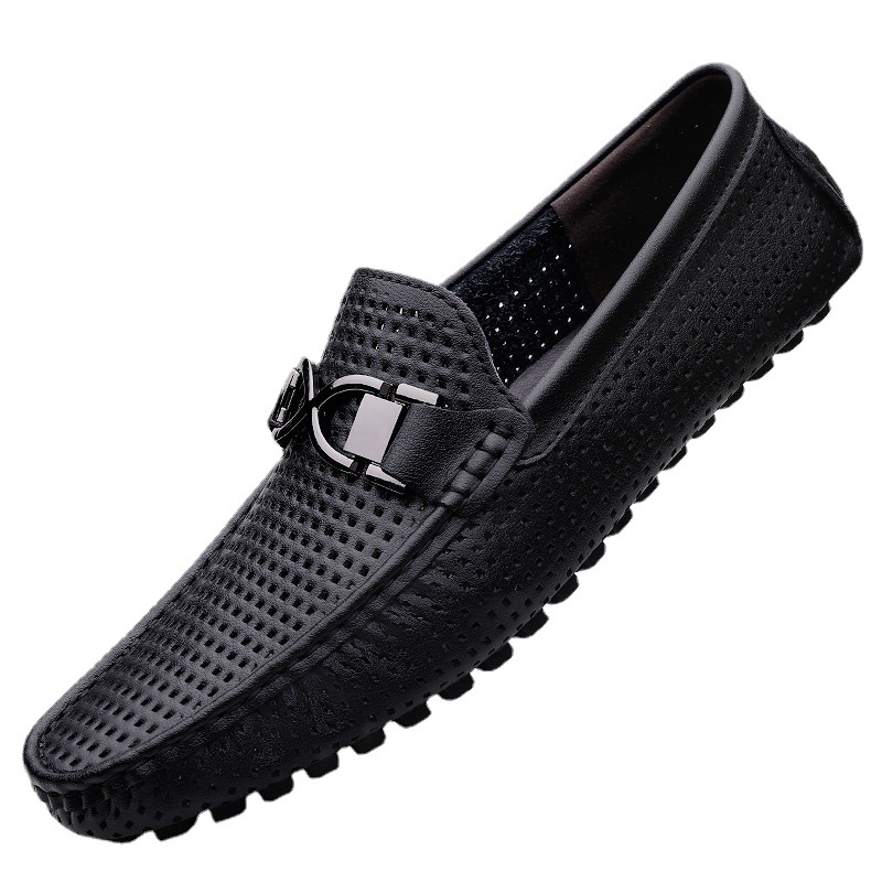 Breathable Thin Soft Bottom Soft Leather Men's Sandals foto 4