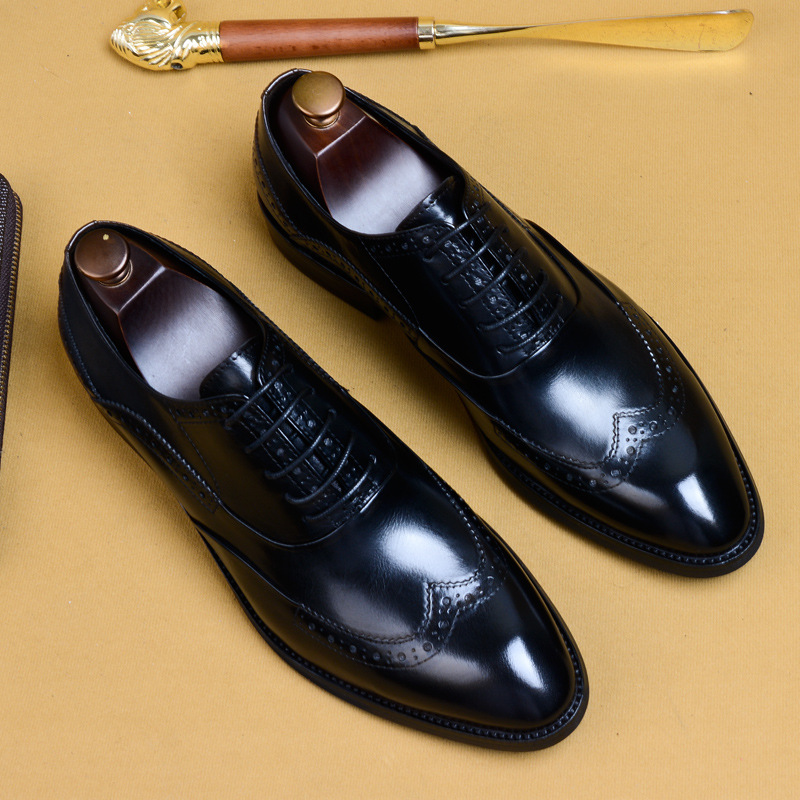 Men's Business Formal Pointed-Toe Oxford Shoes foto 3