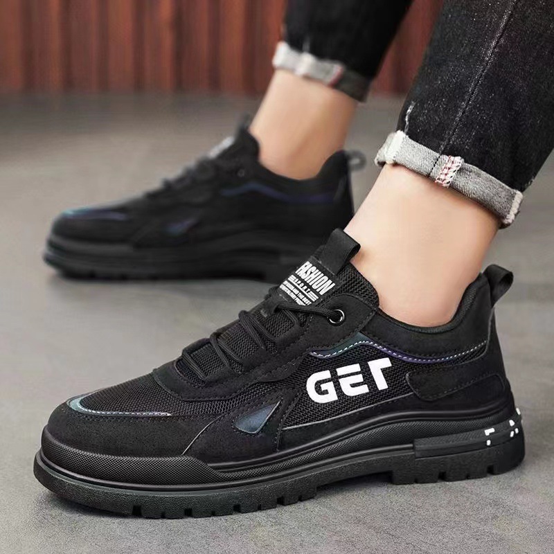 Soft Bottom Men's New Breathable Labor Protection Shoes foto 3