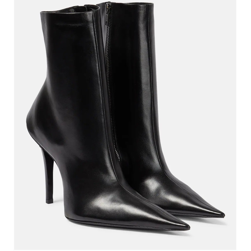 European And American New Style High-heel Pointed Toe Side Zipper foto 2