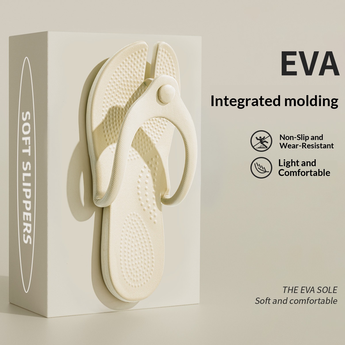 Four-season Universal Stackable Flip-flops For Travel