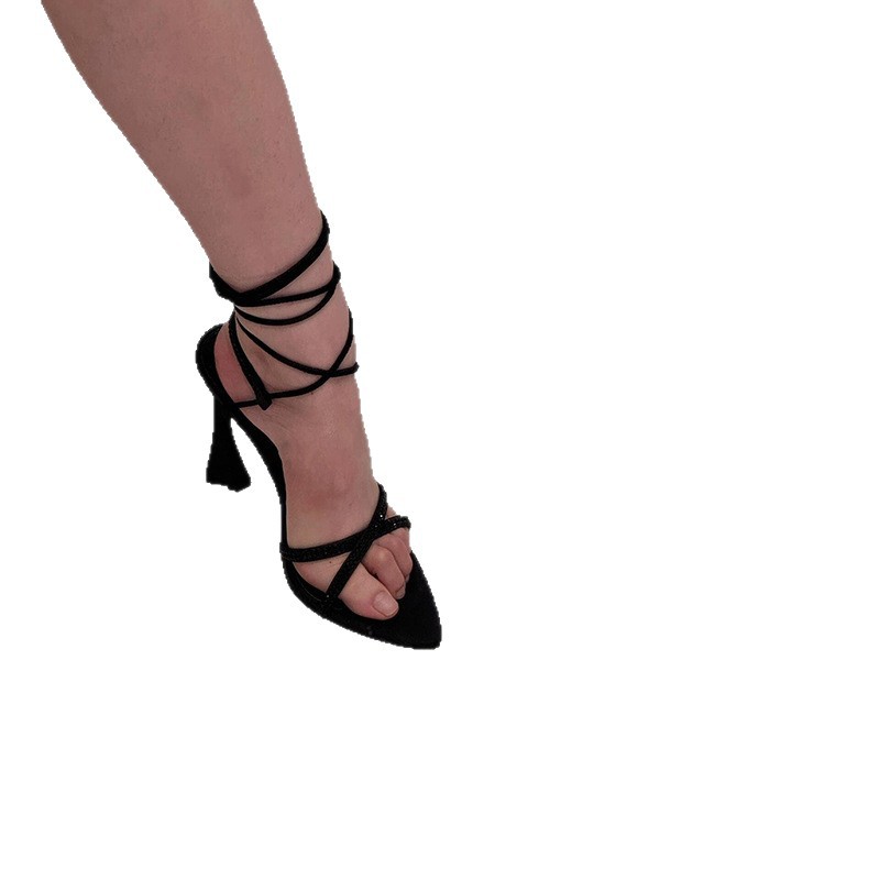 High Heels Black Low-cut Sandals foto 5