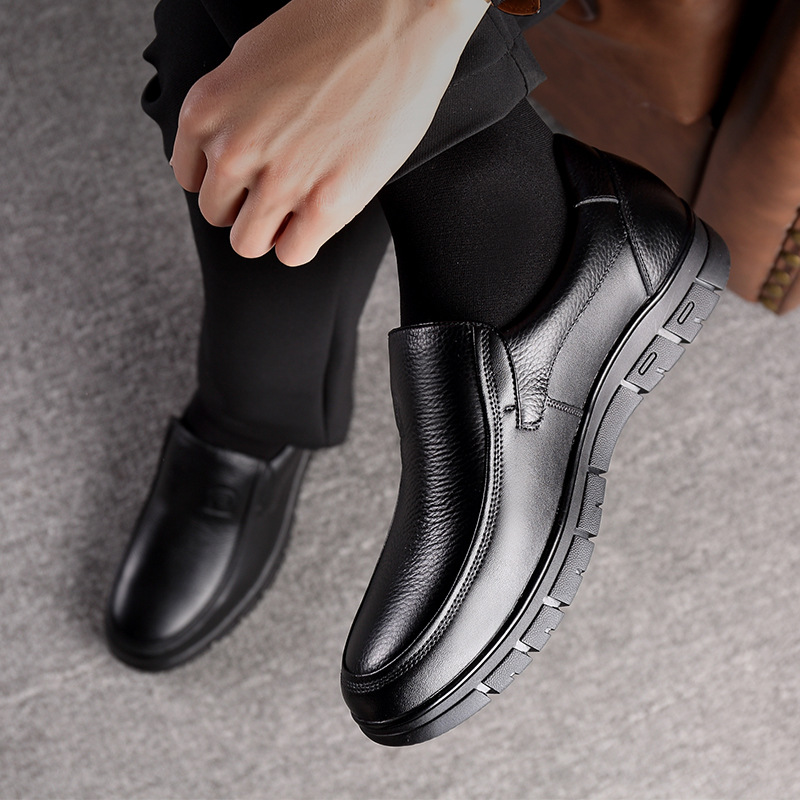 Men's Simplicity All-match Business Leather Soft Bottom Shoes foto 2