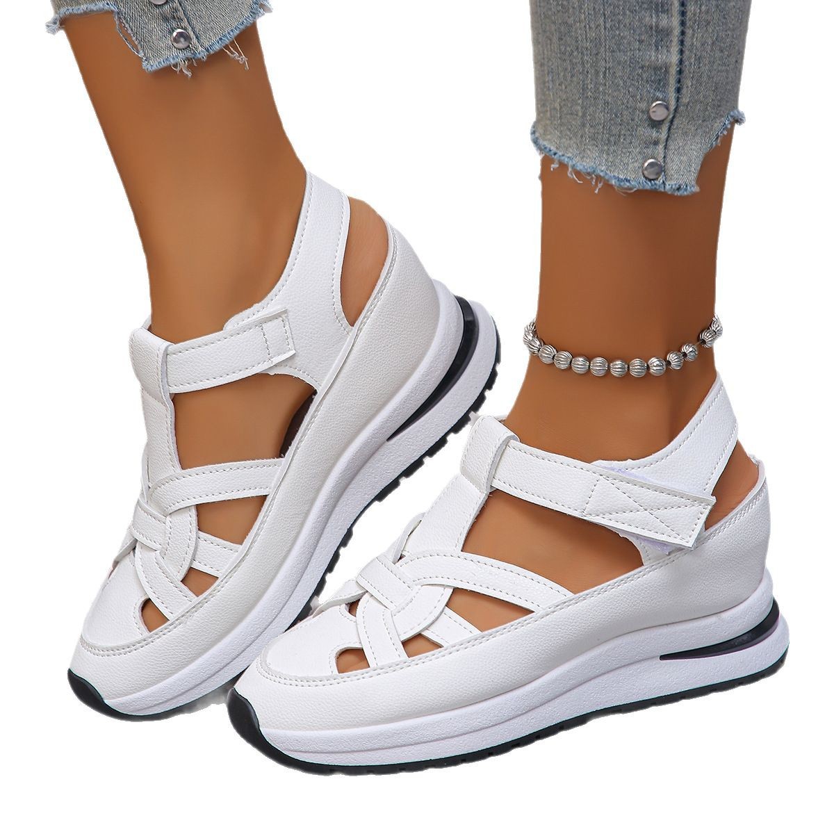 Wedge Roman Women's Magic Stick Shoes Platform Casual Shoes foto 3
