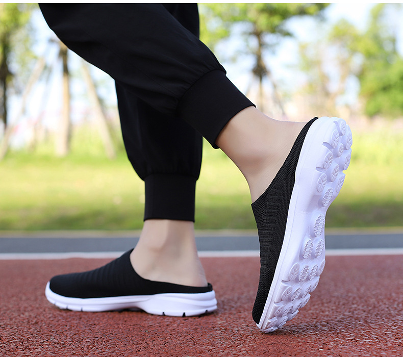 Summer Women's Sports Slippers Fly Woven Mesh Breathable