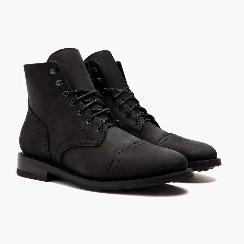 Mens Retro Round-toe Work Boots foto 3