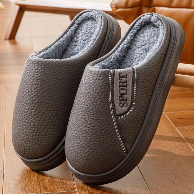Warm Men's Casual Cotton Slippers foto 3